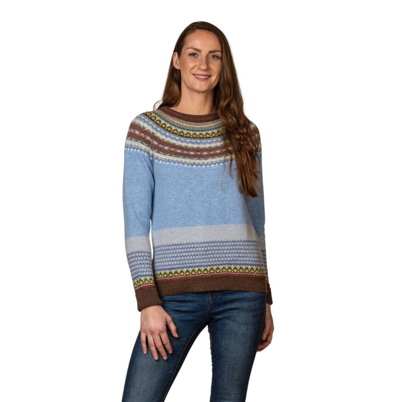 Eribe Knitwear Alpine Sweater Strathmore P3974 on model front