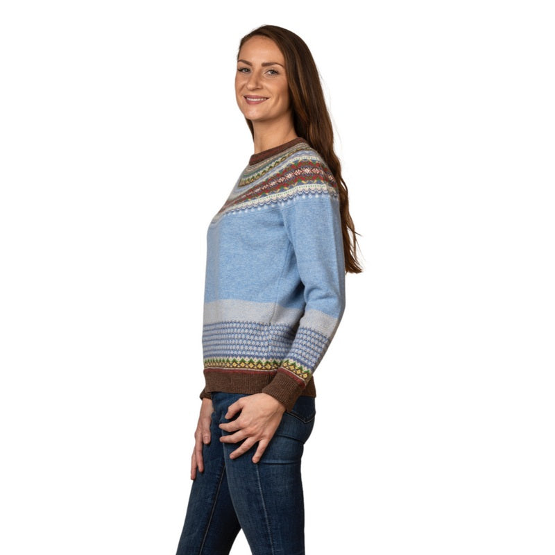 Eribe Knitwear Alpine Sweater Strathmore P3974 on model side
