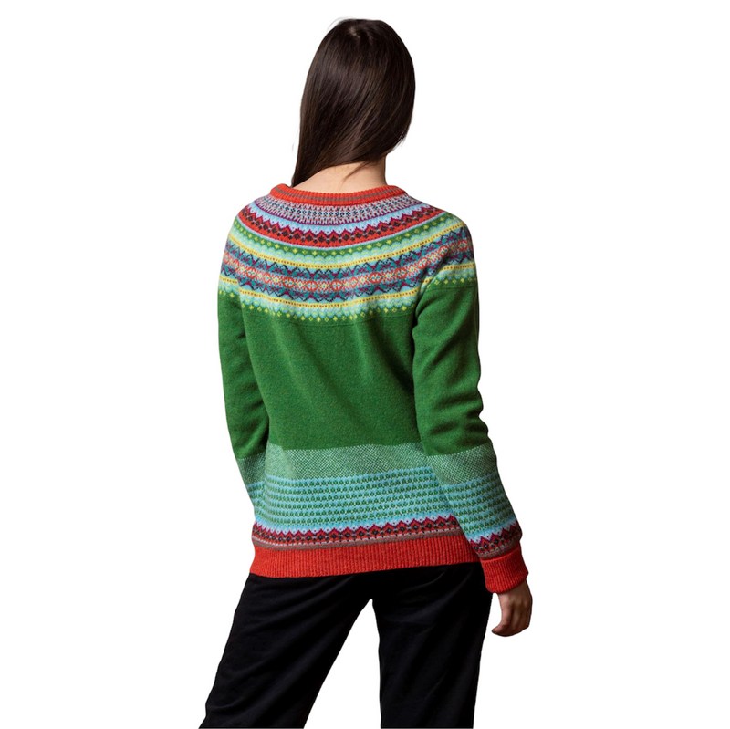 Eribe Knitwear Alpine Sweater in Paradise on model back