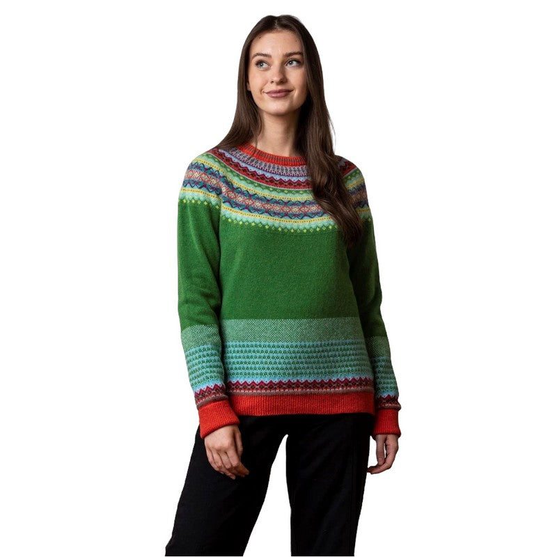 Eribe Knitwear Alpine Sweater in Paradise on model front