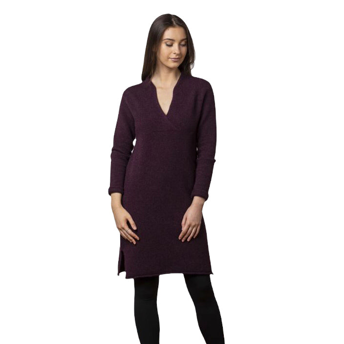 Eribe Knitwear Corry Dress Black Grape on model front