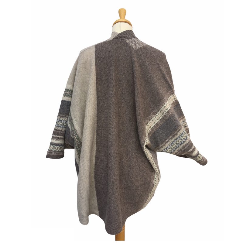 Eribe Knitwear Montrose Blanket Coat Edleweiss on mannequin back