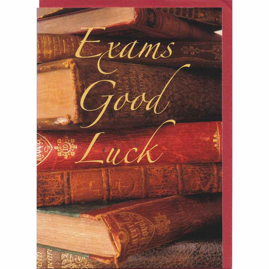 Exams Good Luck card