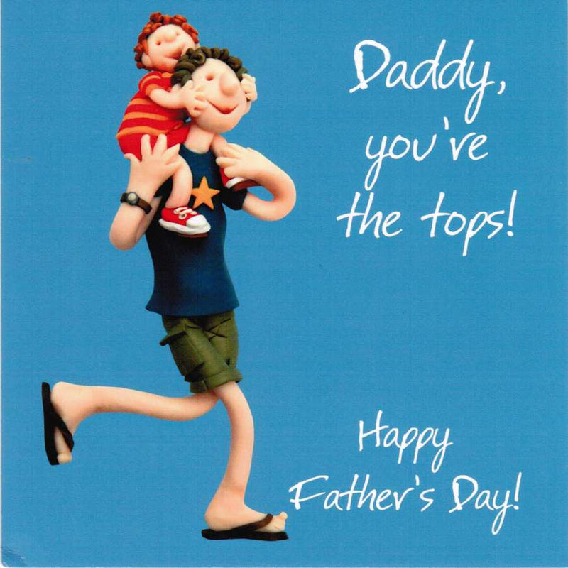 Father's Day Card - Daddy You're The Tops