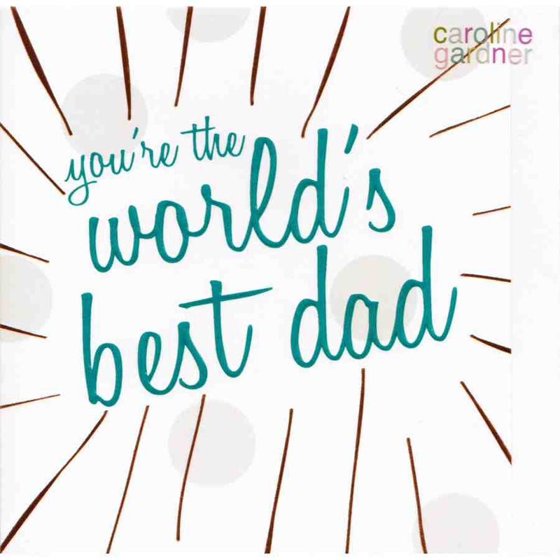 Fathers Day Card - You're The World's Best Dad