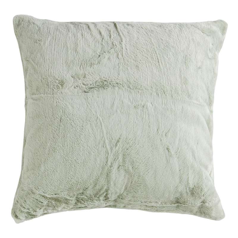 Faux Fur Cushion Pale Green 5059413672422 front