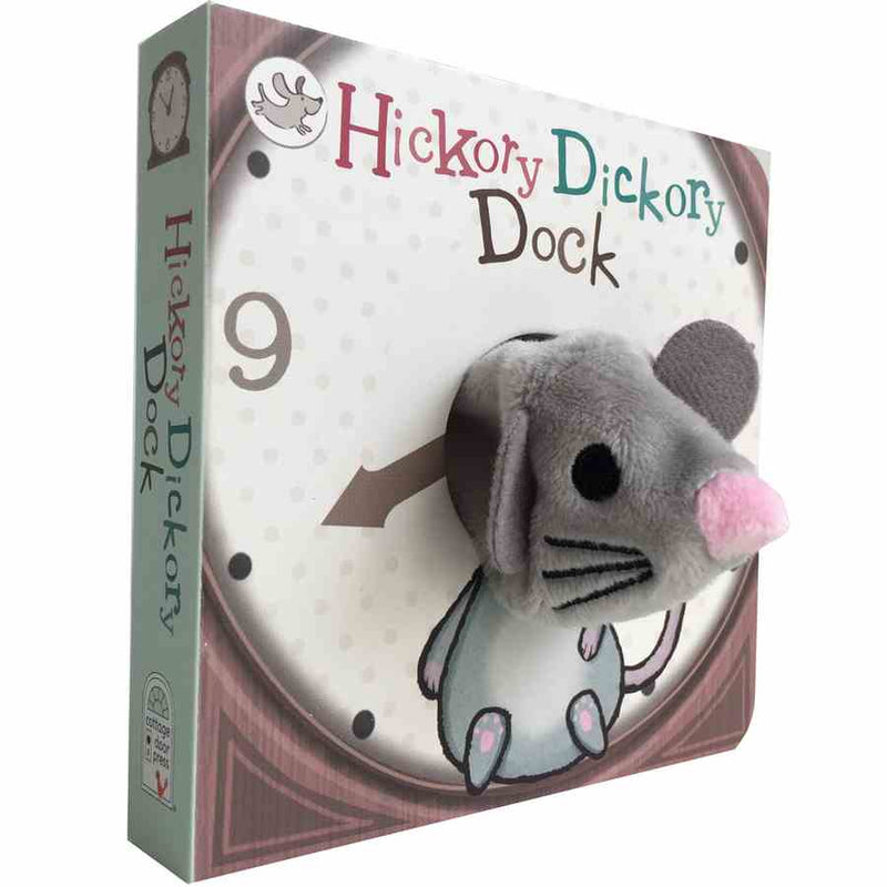 Finger Puppet Chunky Book - Hickory Dickory Dock angled