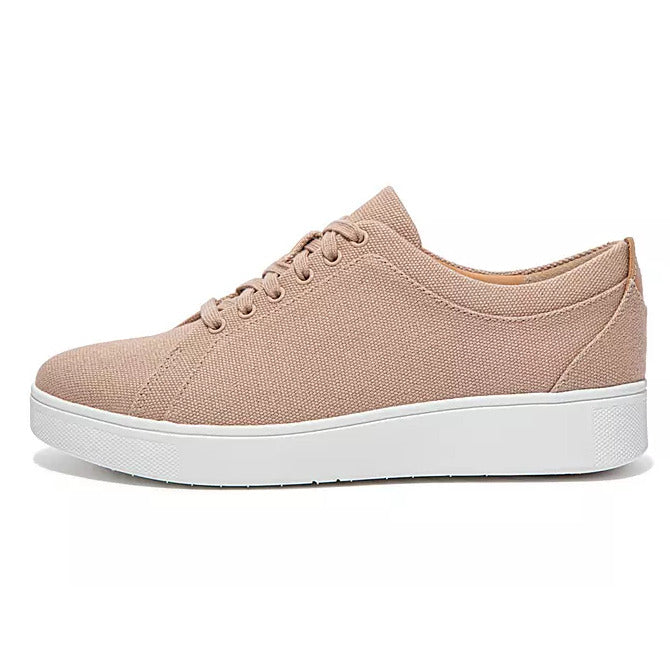 Fitflop Canvas Rally Trainers Beige BF8-137 main