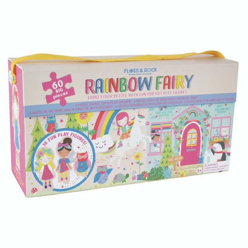 Floss & Rock Giant Floor Puzzle Rainbow Fairy 43P6368 box front