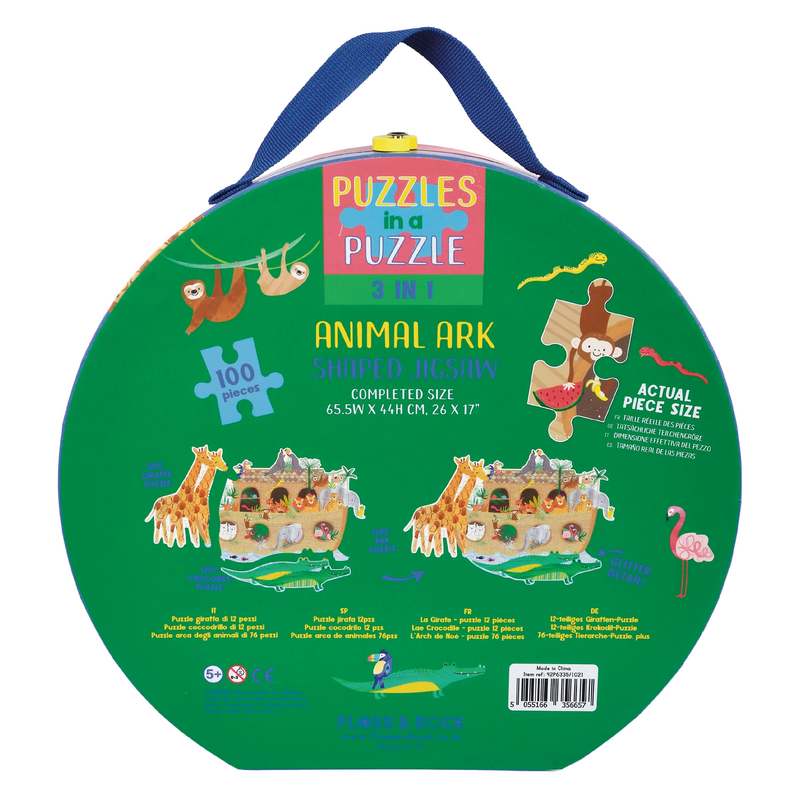 Floss & Rock Jigsaw Puzzle 100 Piece Jungle 42P6335 back