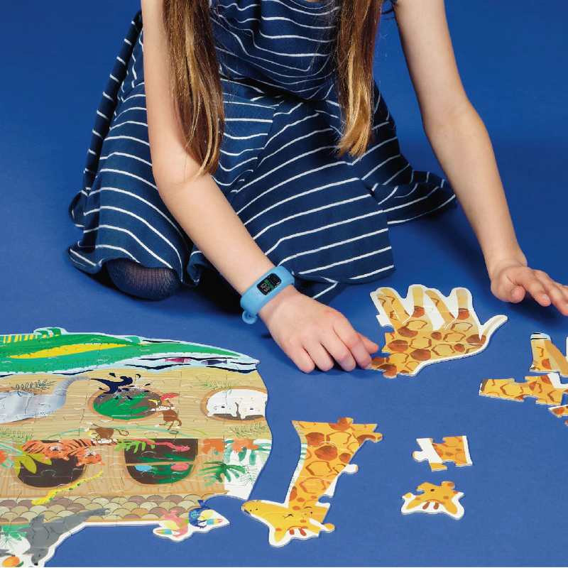 Floss & Rock Jigsaw Puzzle 100 Piece Jungle 42P6335 with child