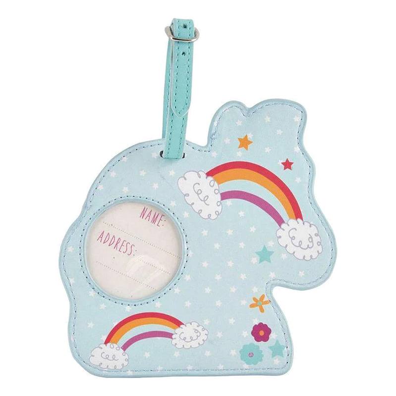Floss & Rock Luggage Tag Rainbow Unicorn 38P3365 backl