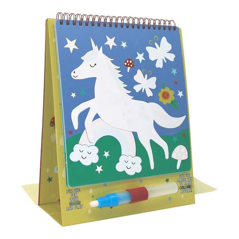 Floss & Rock Magic Water Colour-in Pad Unicorn 43P6391 inside