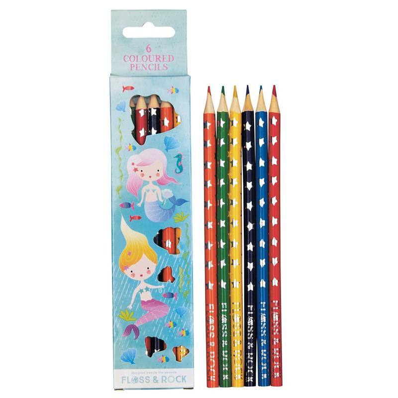 Floss & Rock Mermaid Pencils 6pk 37P3018 front