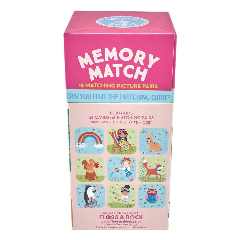 Floss & Rock Rainbow Fairy Memory Match Card Game 44P6444 back