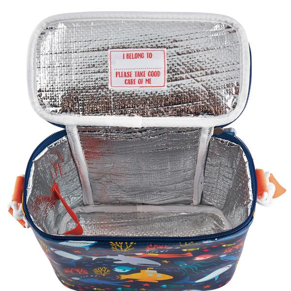 Floss & Rock Deep Sea Lunchbag 38P3430 open
