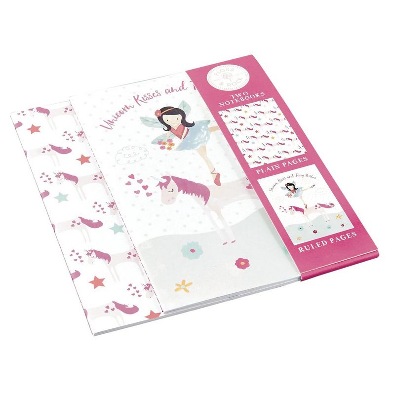 Floss and Rock Fairy Unicorn Set of 2 Notebooks 35P2464 front