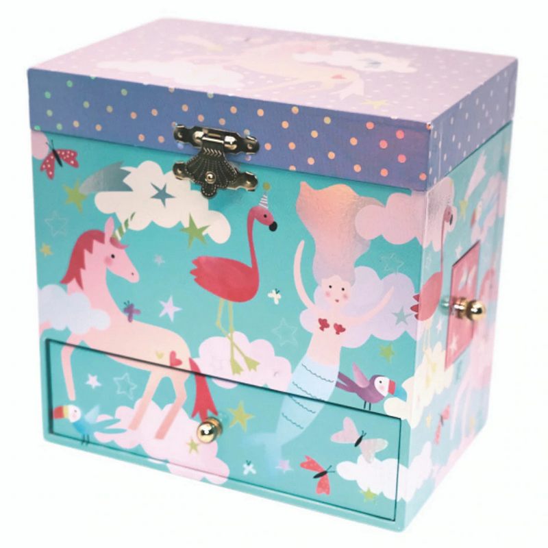 Floss and Rock Large Musical Jewellery Box Fantasy 43P6386 front