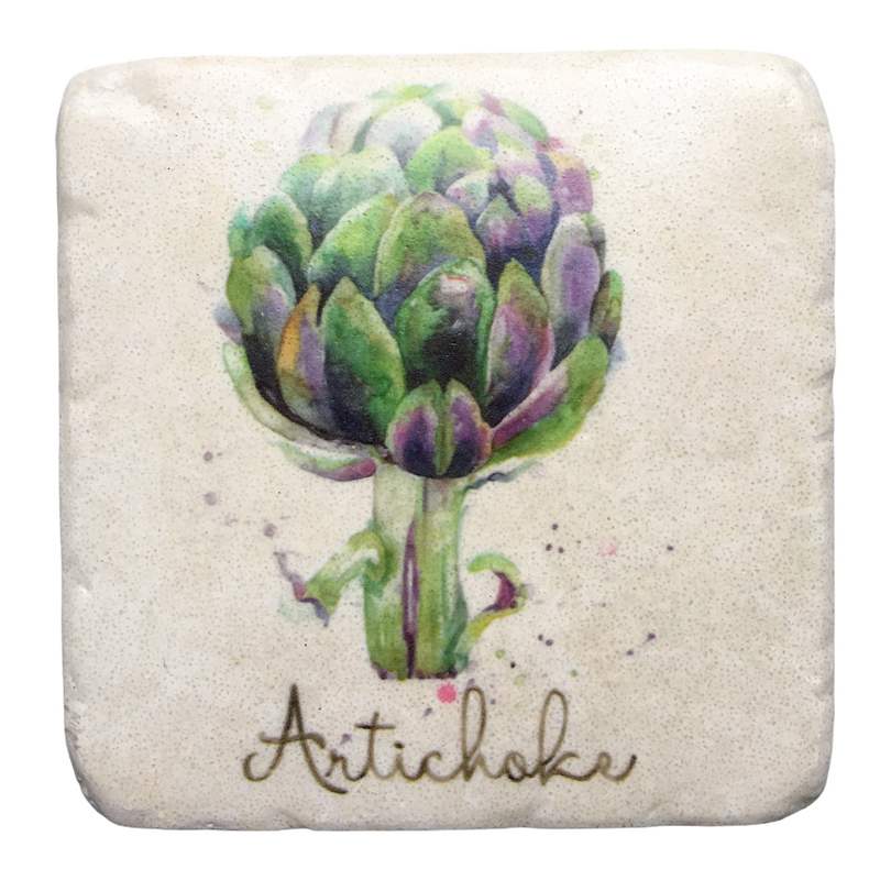 Garden Produce Resin Coaster Artichoke