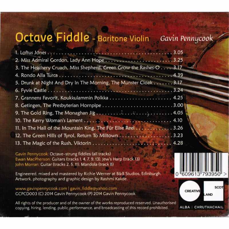 Gavin Pennycook Octave Fiddle GCPCD003 CD back