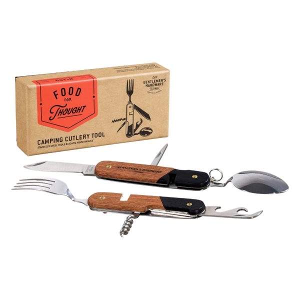 Gentleman's Hardware Camping Cutlery Tool GEN159 open with box