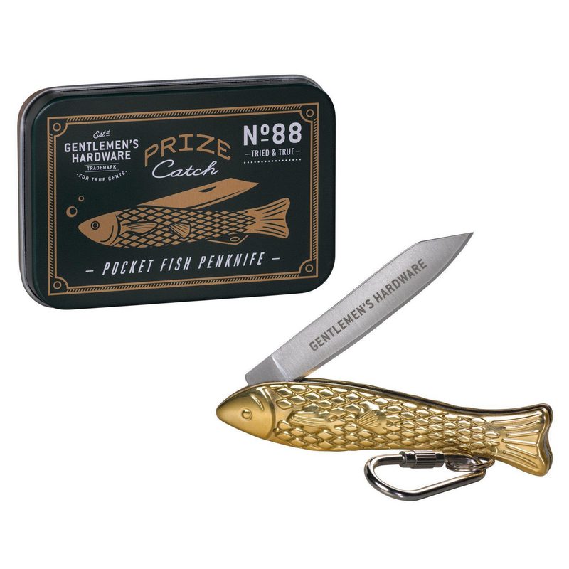 Gentlemen's Hardware Pocket Fish Penknife GEN088 with box