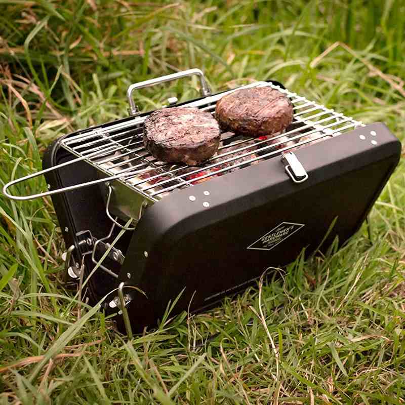 Gentlemen's Hardware Portable BBQ in use