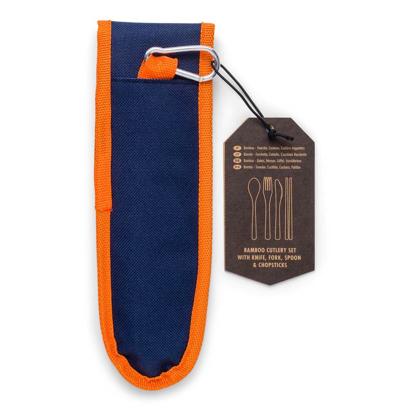 Gentlemen's Hardware Travel Bamboo Cutlery Set GEN639 back