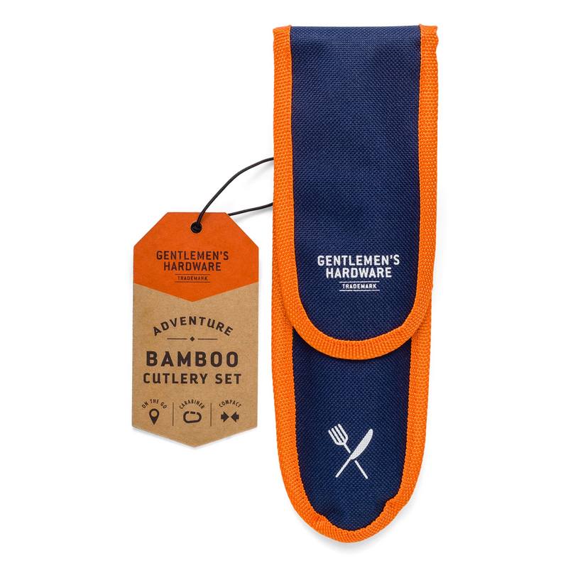Gentlemen's Hardware Travel Bamboo Cutlery Set GEN639 front