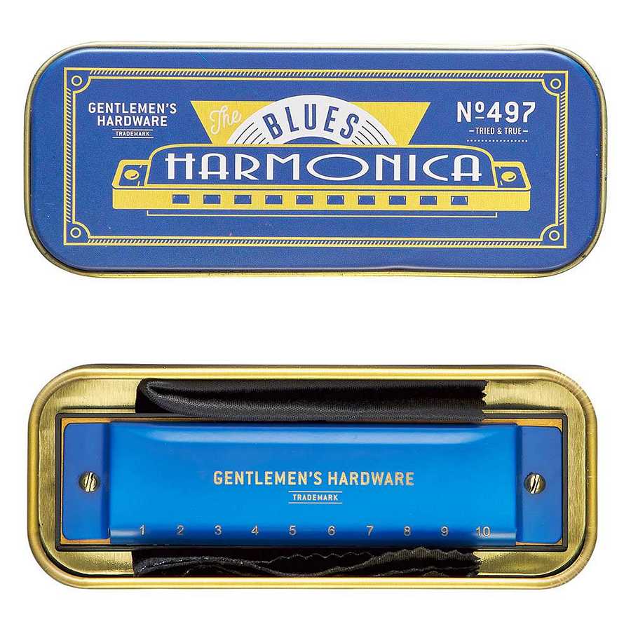 Gentlemen's Hardware Classic Blues Harmonica GEN497 main