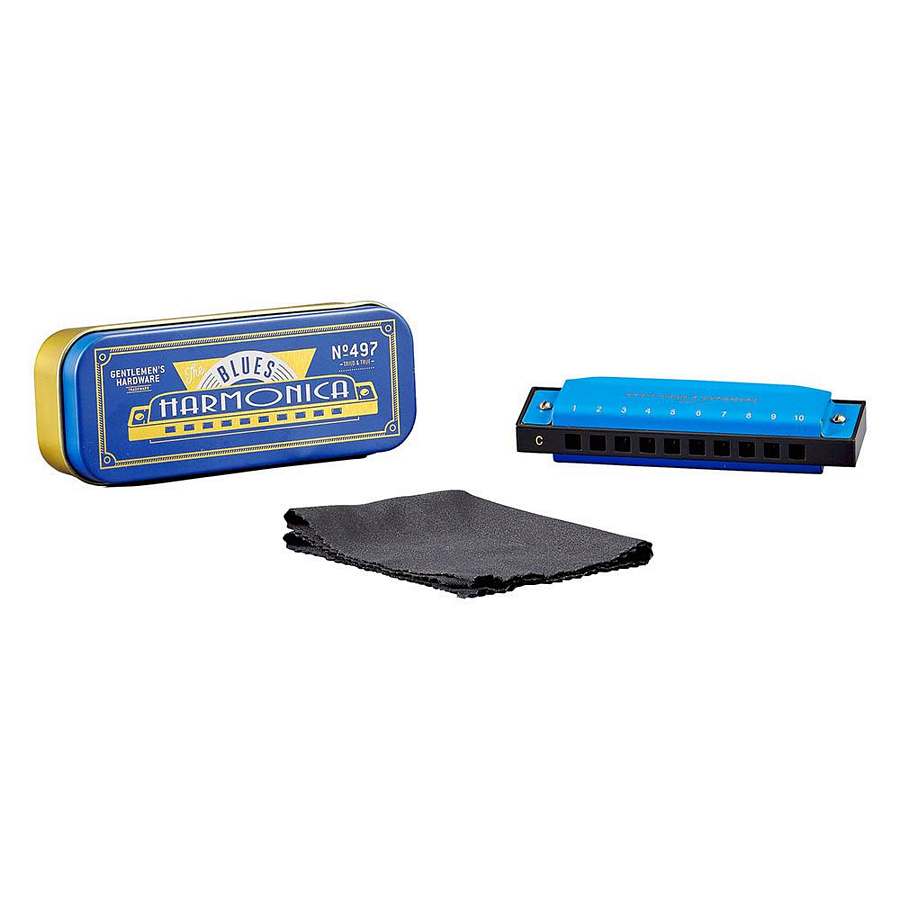 Gentlemen's Hardware Classic Blues Harmonica GEN497 contents