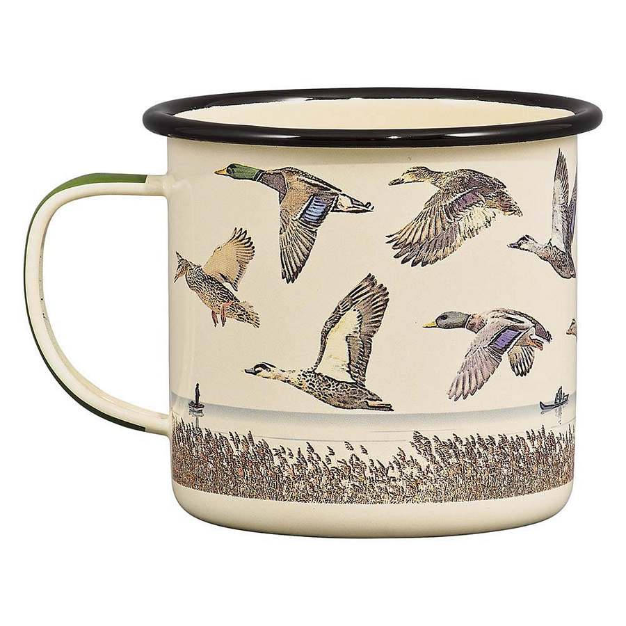 Gentlemen's Hardware Great Outdoors Lake & Ducks Enamel Mug back