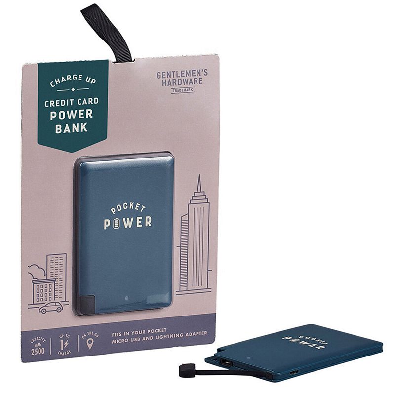 Gentlemens Hardware Credit Card Pocket Power Bank GEN505 main
