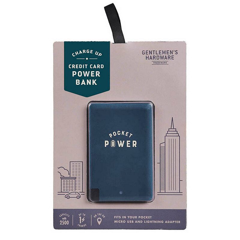 Gentlemens Hardware Credit Card Pocket Power Bank GEN505 packaged