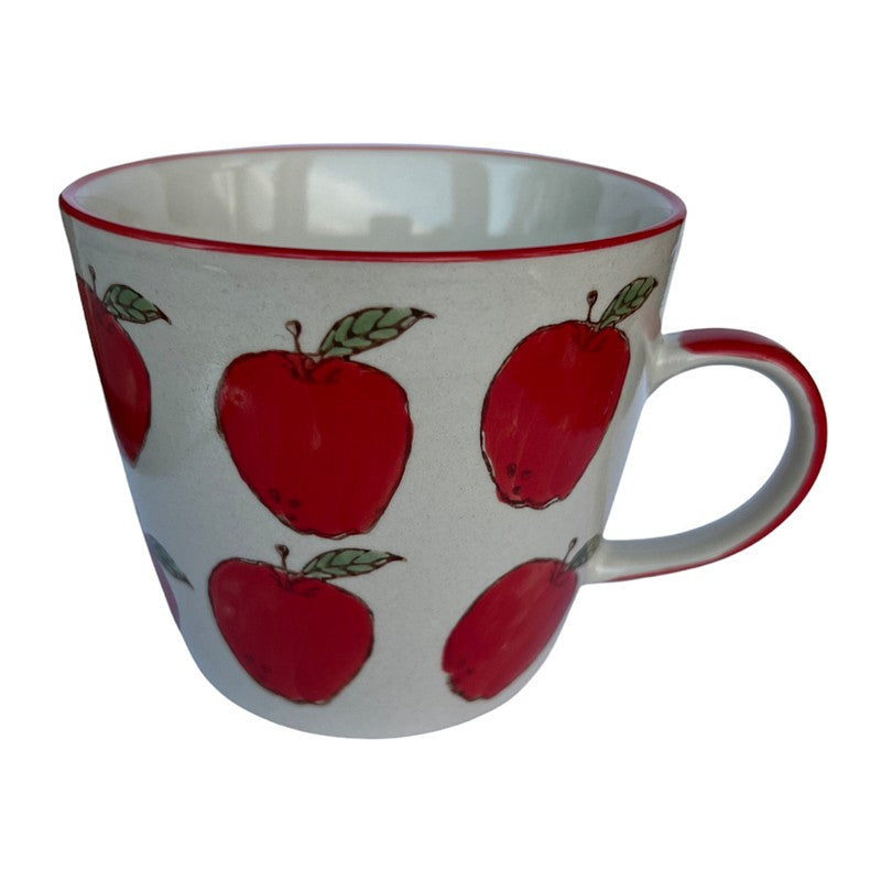 Gisela Graham Apples Ceramic Mug 30125 tipped