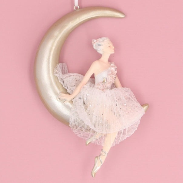 Gisela Graham Ballerina on Moon Christmas Decoration lifestyle