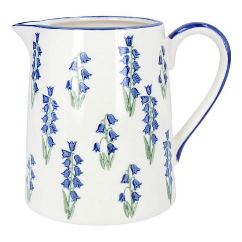 Gisela Graham Bluebells Stoneware Jug Large 81036