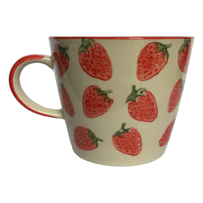 Gisela Graham Ceramic Mug Strawberries back