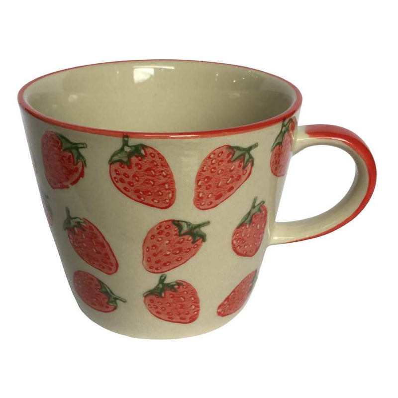 Gisela Graham Ceramic Mug Strawberries top