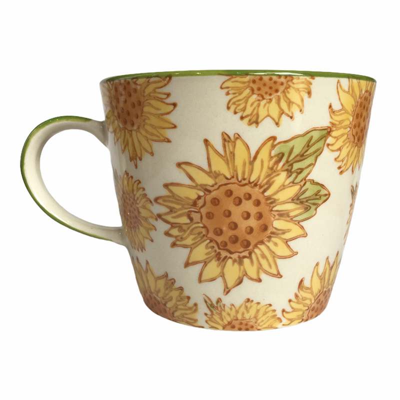 Gisela Graham Ceramic Mug Sunflower back