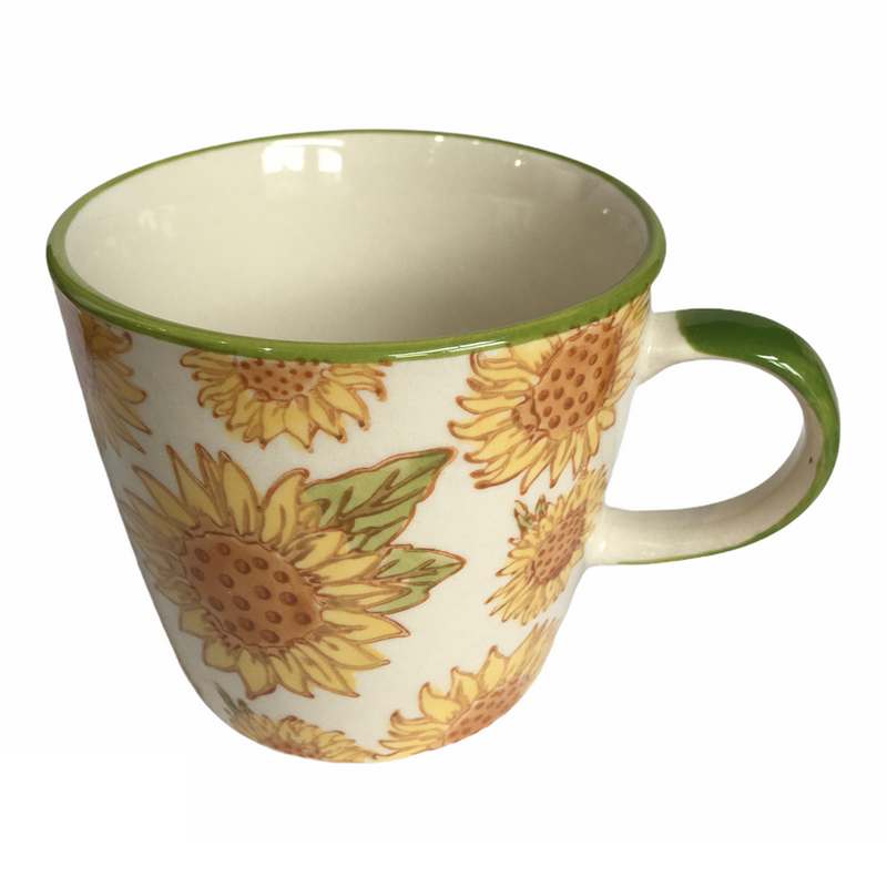 Gisela Graham Ceramic Mug Sunflower tipped