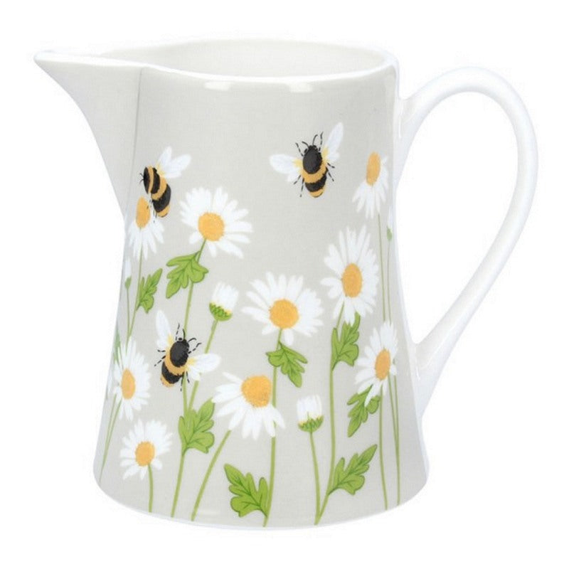 Gisela Graham Daisy & Bumblebee Ceramic Jug 80973 main