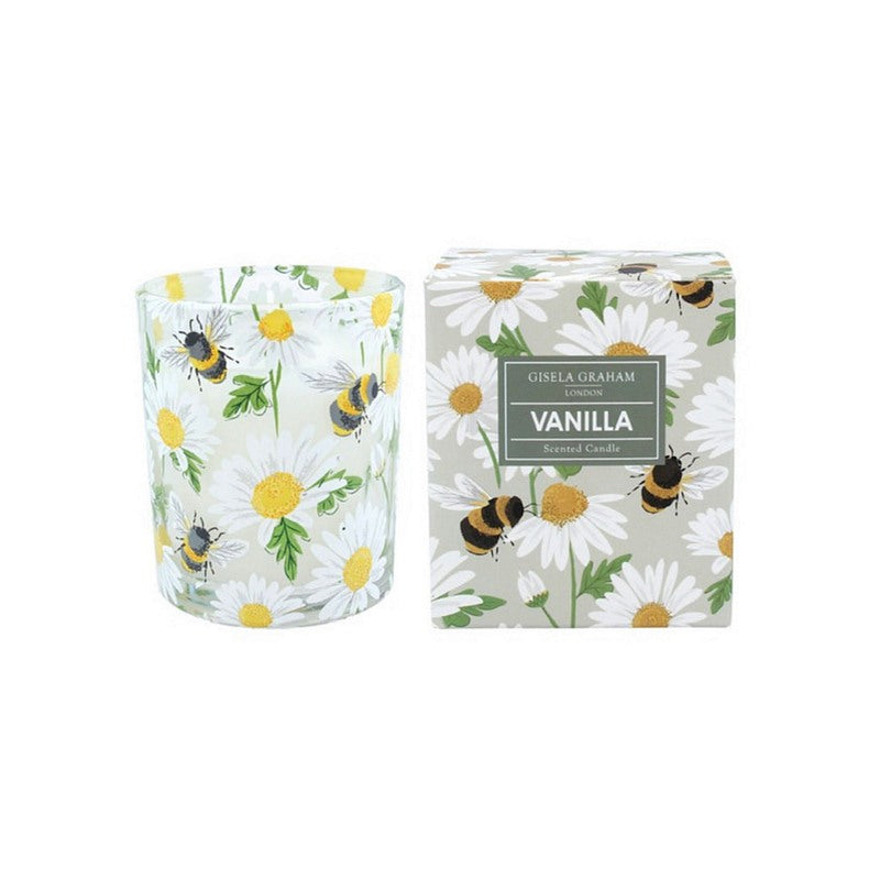 Gisela Graham Daisy & Bumblebee Vanilla Scented Candle Small 51185 main