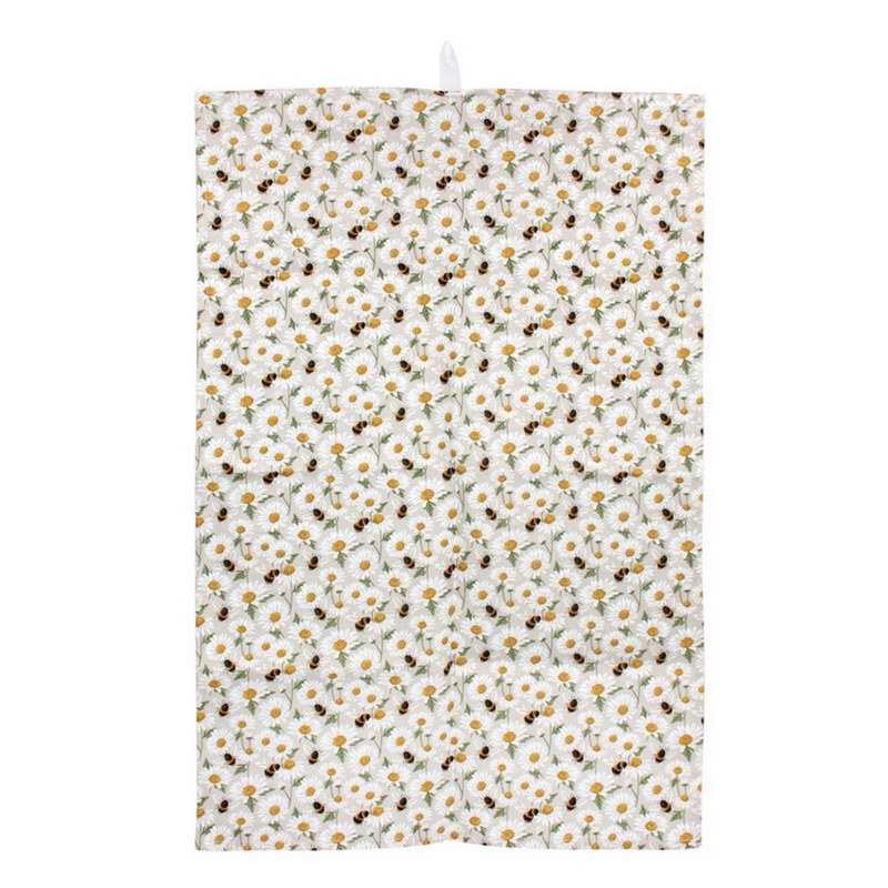 Gisela Graham Daisy and Bumblebee Tea Towel 81219 main