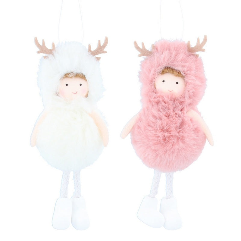 Gisela Graham Faux Fur Deer Child Decoration 14538 selection
