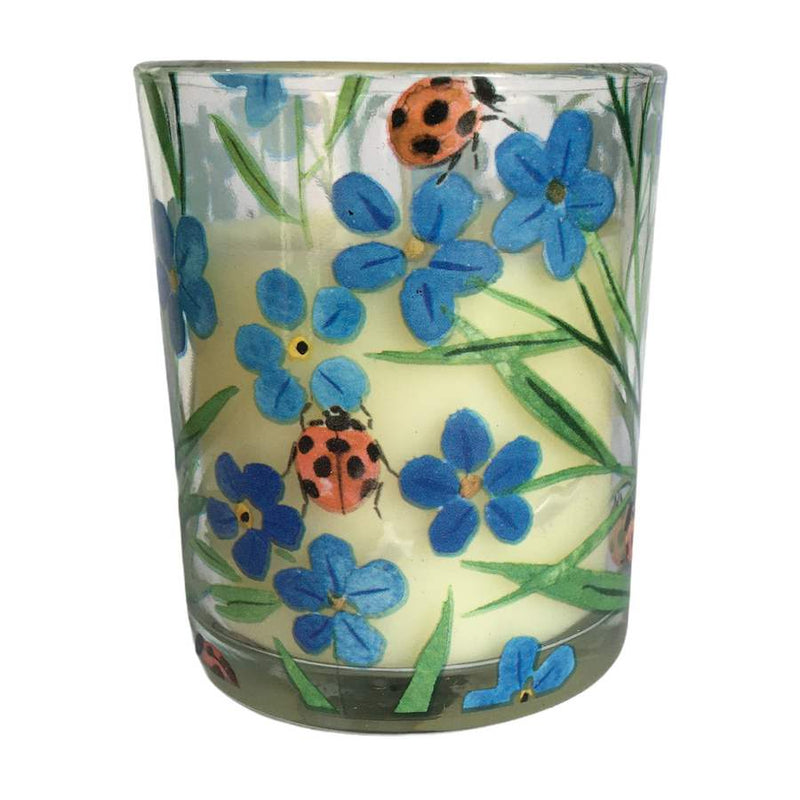Gisela Graham Forget-Me-Not & Ladybird Wild Pear Scented Candle