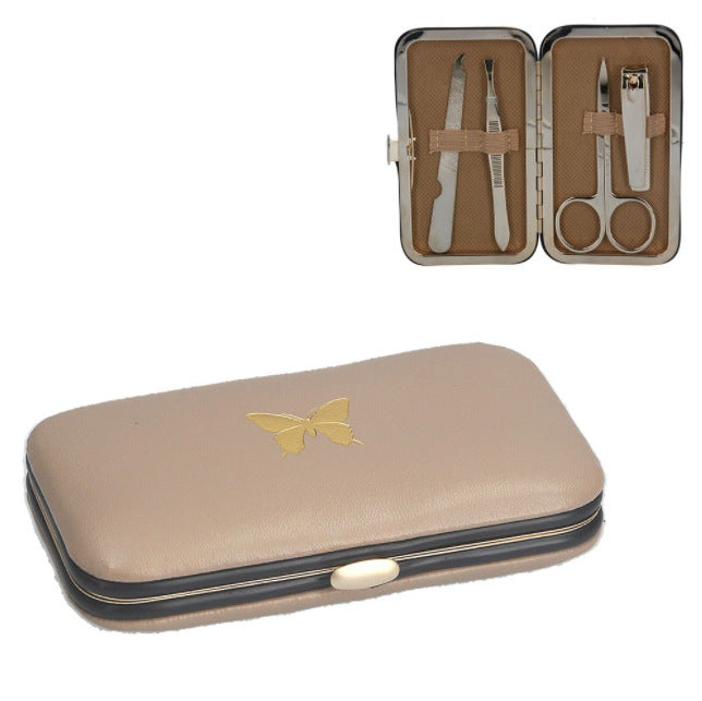 Gold Butterfly Manicure Set