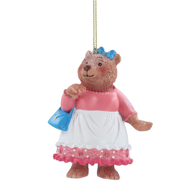 Gisela Graham Goldilocks Mummy Bear Resin Decoration 13607 main