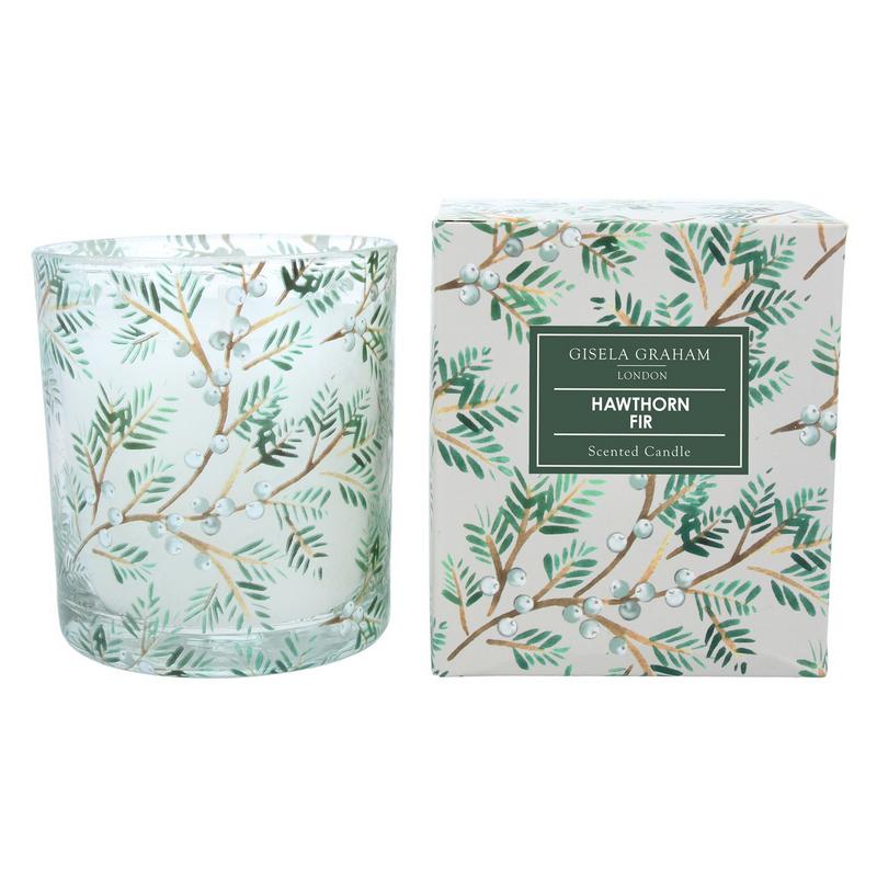 Gisela Graham Hawthorn Fir Boxed Scented Candle Large 51339 main