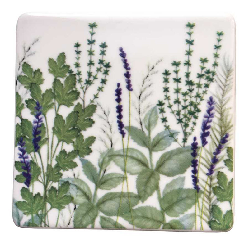 Gisela Graham Herbs Ceramic Coaster